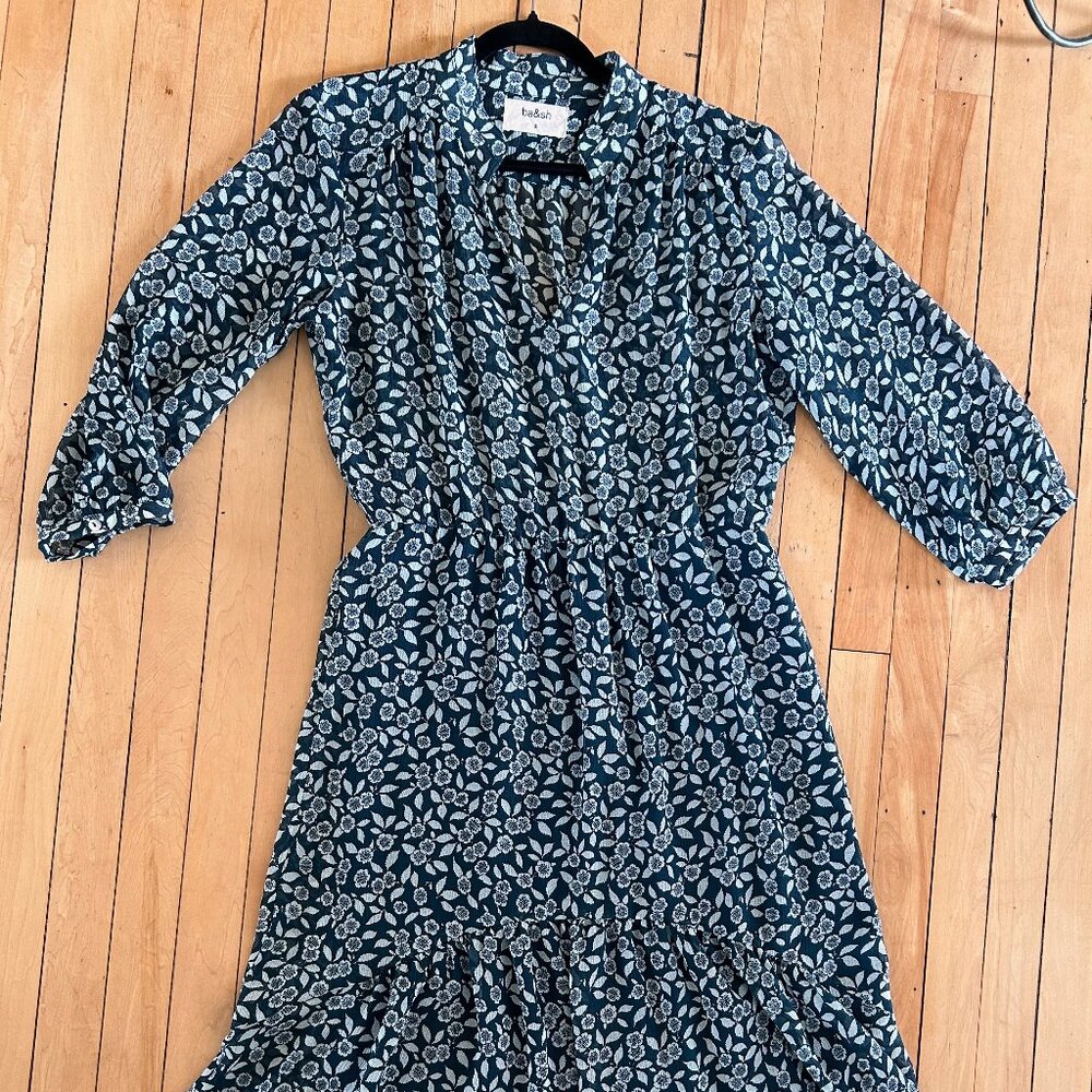 Ba&sh midi blue dress, size 3 (large)